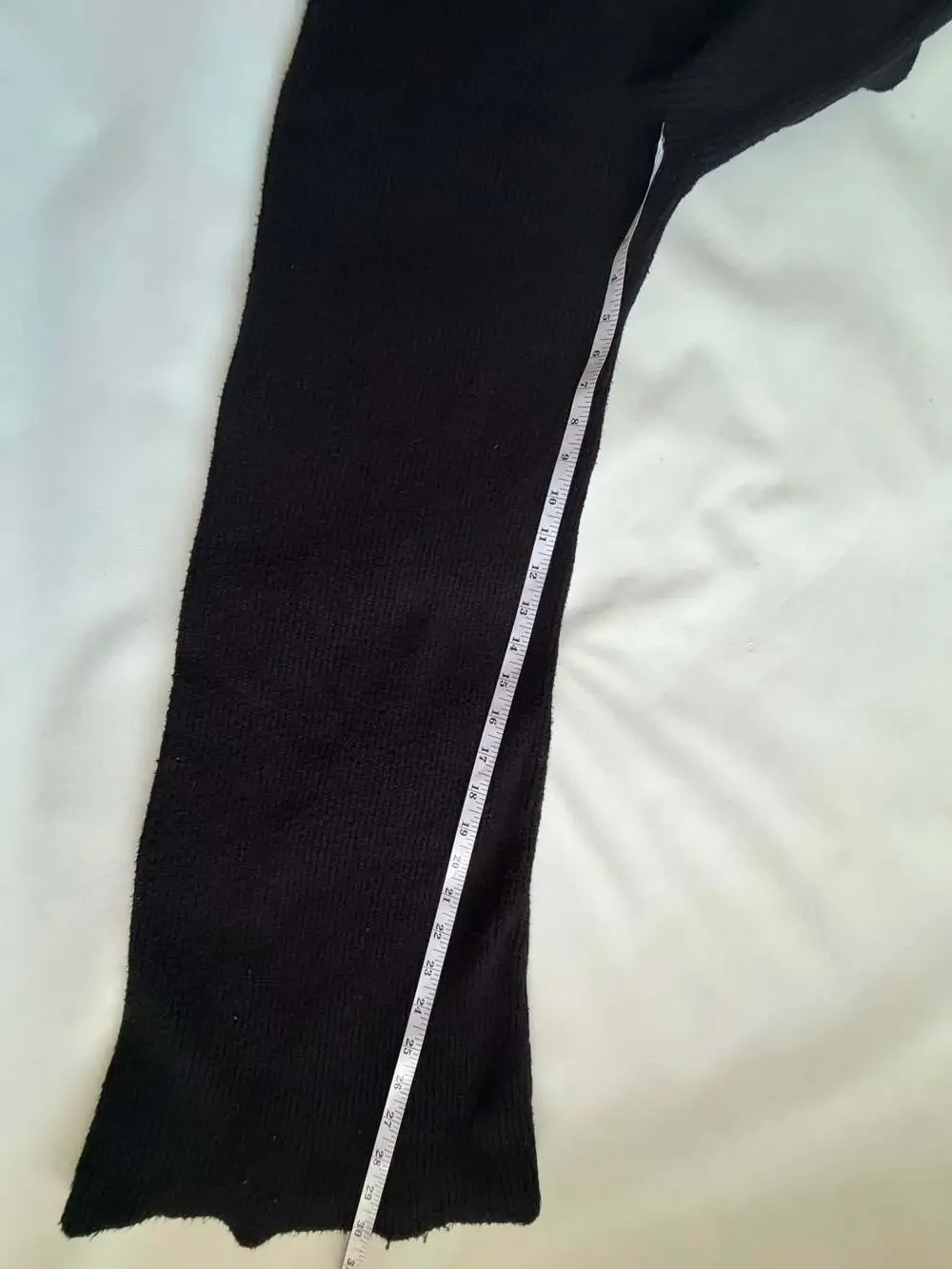 Sincerely Jules Black Ribbed Knit Leg Warmers Size M